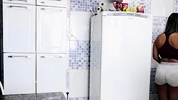 super super-steamy maid fries egg in ass, gets plumbed hard.