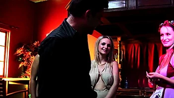 Three Sluts Tour the English Pub and Cum Hardcore with the