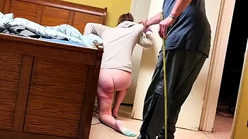 Erika caned and spanked otk