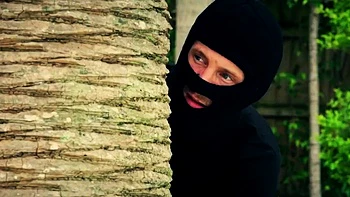 Intruder roughly bangs big tits inked blondie