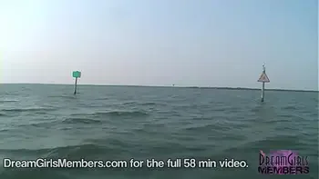 Hot Naked Chicks Pee Off The Back Of Our Boat