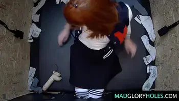 HOT Girl Getting ready on First Glory Hole