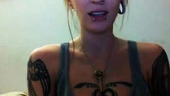 Pregnant Tattooed MILF on Webcam