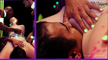 NEON GANGBANG -  Hot Wax and Hard Cocks