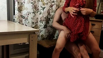 Pregnant blonde gets a creampie from her dominant lover