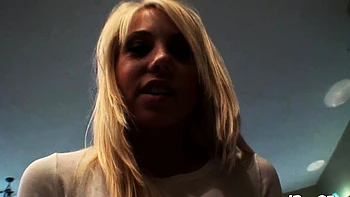 Sexy blonde gets nipples twisted