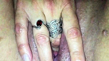 Creamy mature cunt devours sex toy