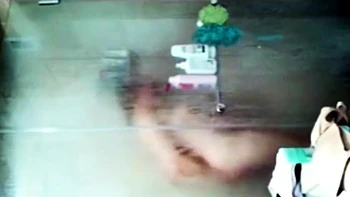 Spying on Sensual stepmom in shower