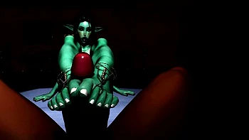 Foxy 3D Superwoman bounces up and down on a cock