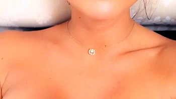 Blonde With Natural Big Boobs Loves Putting A Toy In Her