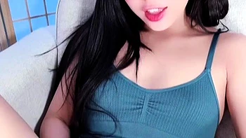 Horny asian teen solo