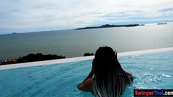 Bubble butt Thai teen fucked hard doggy