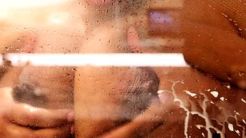 Close up pov view of a dude jerking it