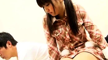 Beauty Japanese Teen Fingering Hairy Pussy