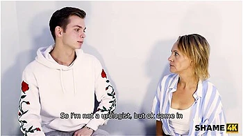 Mature Doctor Cant Say No When Male Patient Needs Her Help