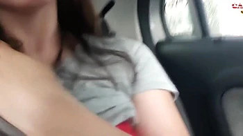 Horny Teen 18+ Masturbates In Real Public Uber