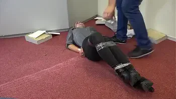 Teen Violet Haze as Real estate agent in bondage