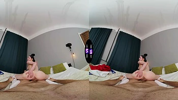 Brunette teen Dakota Doll rides cock in reverse cowgirl