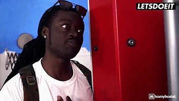 HORNY HOSTEL - Eveline Dellai Surprises Pervert Roommate With Hot Anal Sex: Porn