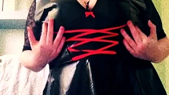 Amateur striptease and Solo masturbation