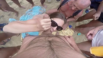 le bukkake d anette sur la plage