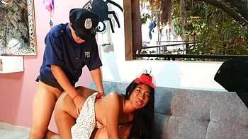 Fake police fucks a Latina by aronalexa: Blowjob, Doggy  Amateur Porn