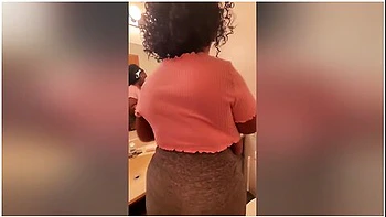 Ebony Bbw Cleaning Nipples Hanging Out My Shirt