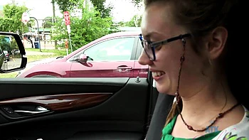 Cute brunette young hookup amateur teen blowjob