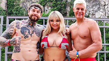 Lana Wolf gives her lover a nice rimjob and gets fucked like a hoe