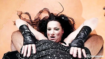 Sporty men with big cocks fucked two dolls Jolee Love and Amalia Davis