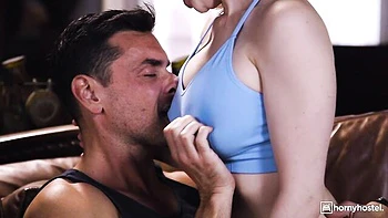 Dude with a huge brown penis fucked a big-boobed chick Lexi Luna