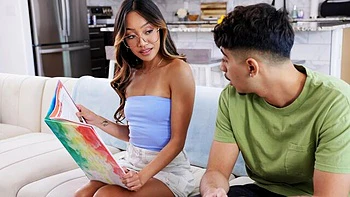 Awesome Asian teen Diego Perez fucked nicely in the missionary pose