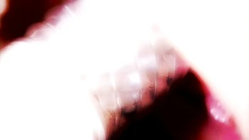 Glamorous doll with red lips Kitty Sixx plays with her shaved pussy