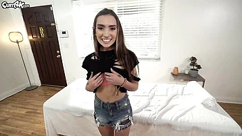 Stunning casting fuck in the missionary pose with a hot Bailey Base