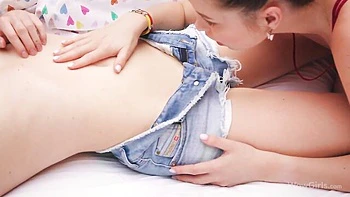 Elegant lesbian sex with hot dolls Bella Spark and Chelsea Baby