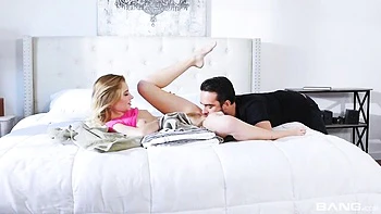 Awesome doggy style in the morning with a flexible teen Riley Star