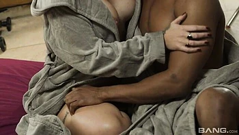 Black lover with a long penis impaled a long-legged Adreena Winters