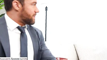 Impressive busty mademoiselle Cubbi Thompson rammed by long dick