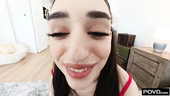 Gorgeous brunette Ronnie Violet rammed in the missionary pose