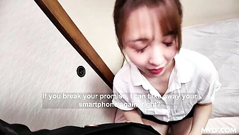 Japanese babe Haruka Yumeno is enjoying licking his nipples