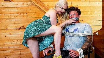 Spicy doggy style fuck with a gorgeous blonde chick Aaliyah Love