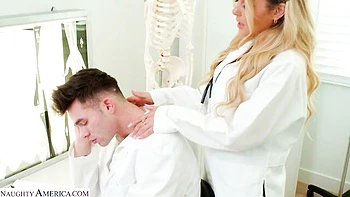 Bleached doll with round ass Kayla Kayden is jumping on a big boner