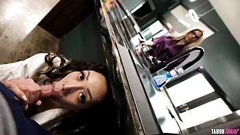 POV missionary pose fuck with a big-boobed brunette Kaya Knight