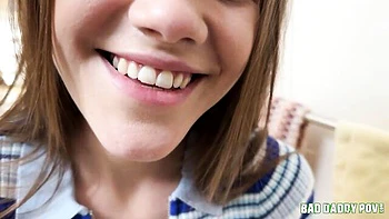 Angelic POV blowjob with a how and young teen girlfriend Rose Carter