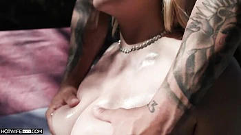 Blonde angel with round ass Lucky Kay rammed by long cock