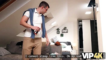 Exciting Carlo Duro and Miss Sally's blonde video