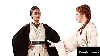 Penny Pax Live featuring Skin Diamond and Penny Pax's lesbian scene