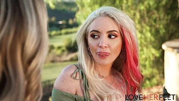 Love Her Feet featuring Lola Fae and Andi Avalon's feet worship xxx