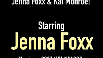 Extravagant Jenna Foxx and Kat Monroe's interracial action