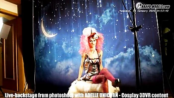 Watch extravagant Adelle Unicorn and Adelle's porn